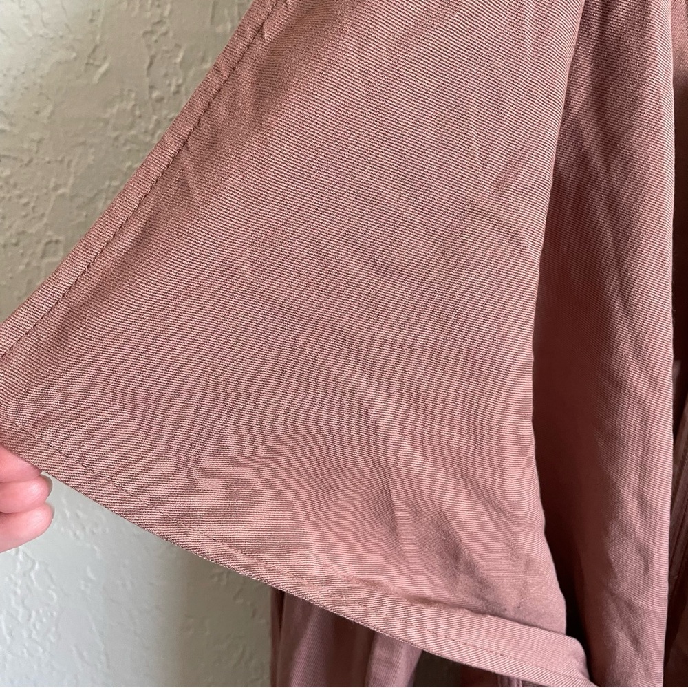 Anthro Thread & Supply open front belted trench coat Large - Picture 9 of 9